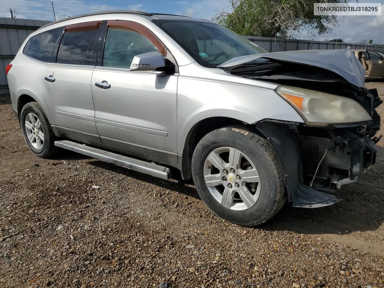 2011 Chevrolet Traverse Lt VIN: 1GNKRGED1BJ318295 Lot: 77202934