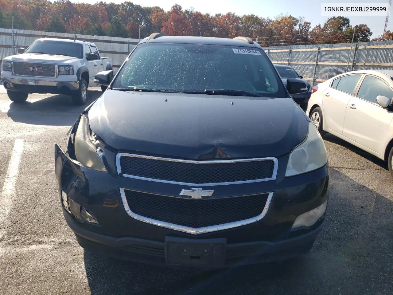 2011 Chevrolet Traverse Lt VIN: 1GNKRJEDXBJ299999 Lot: 77318844