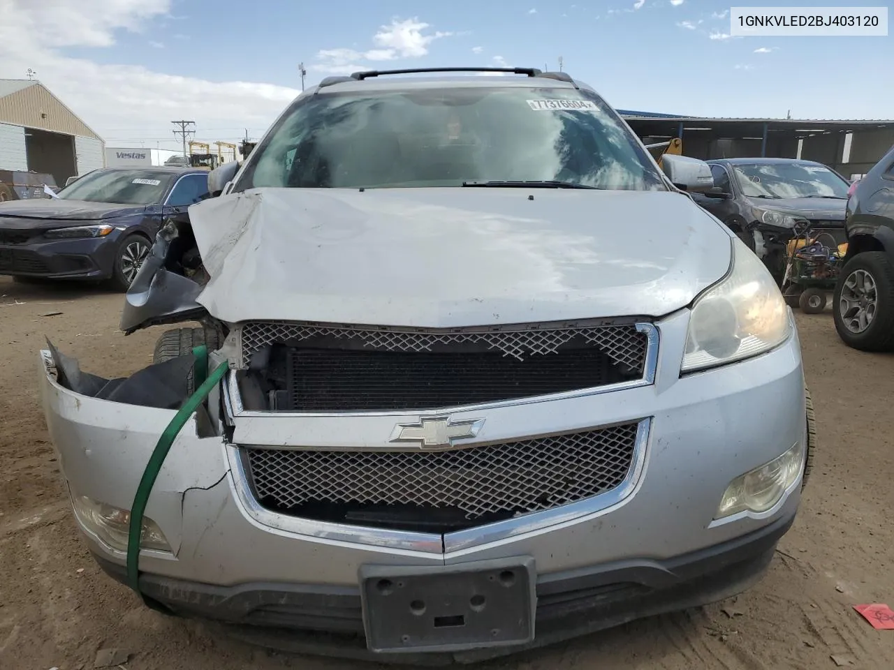 2011 Chevrolet Traverse Ltz VIN: 1GNKVLED2BJ403120 Lot: 77376604