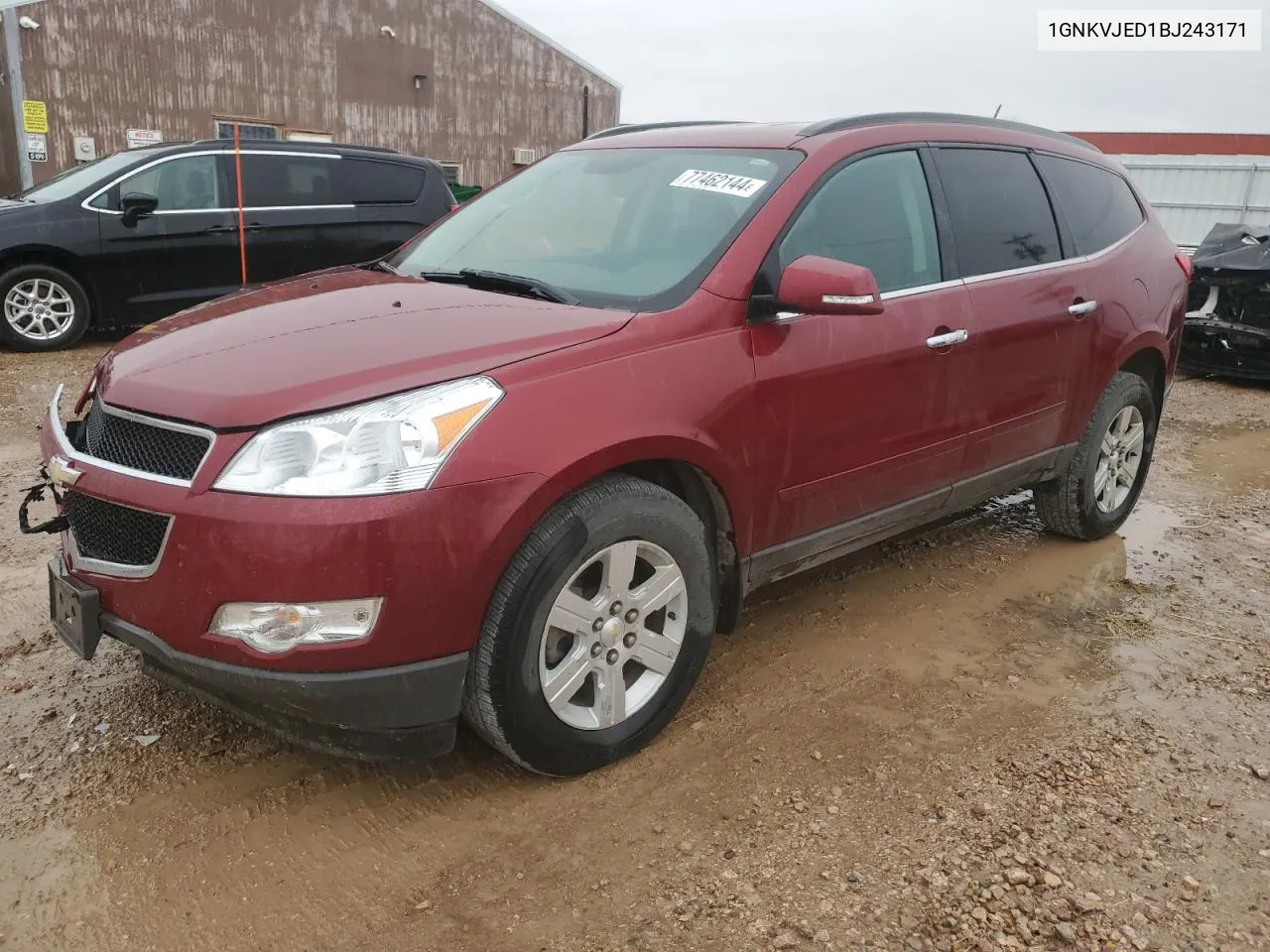 2011 Chevrolet Traverse Lt VIN: 1GNKVJED1BJ243171 Lot: 77462144