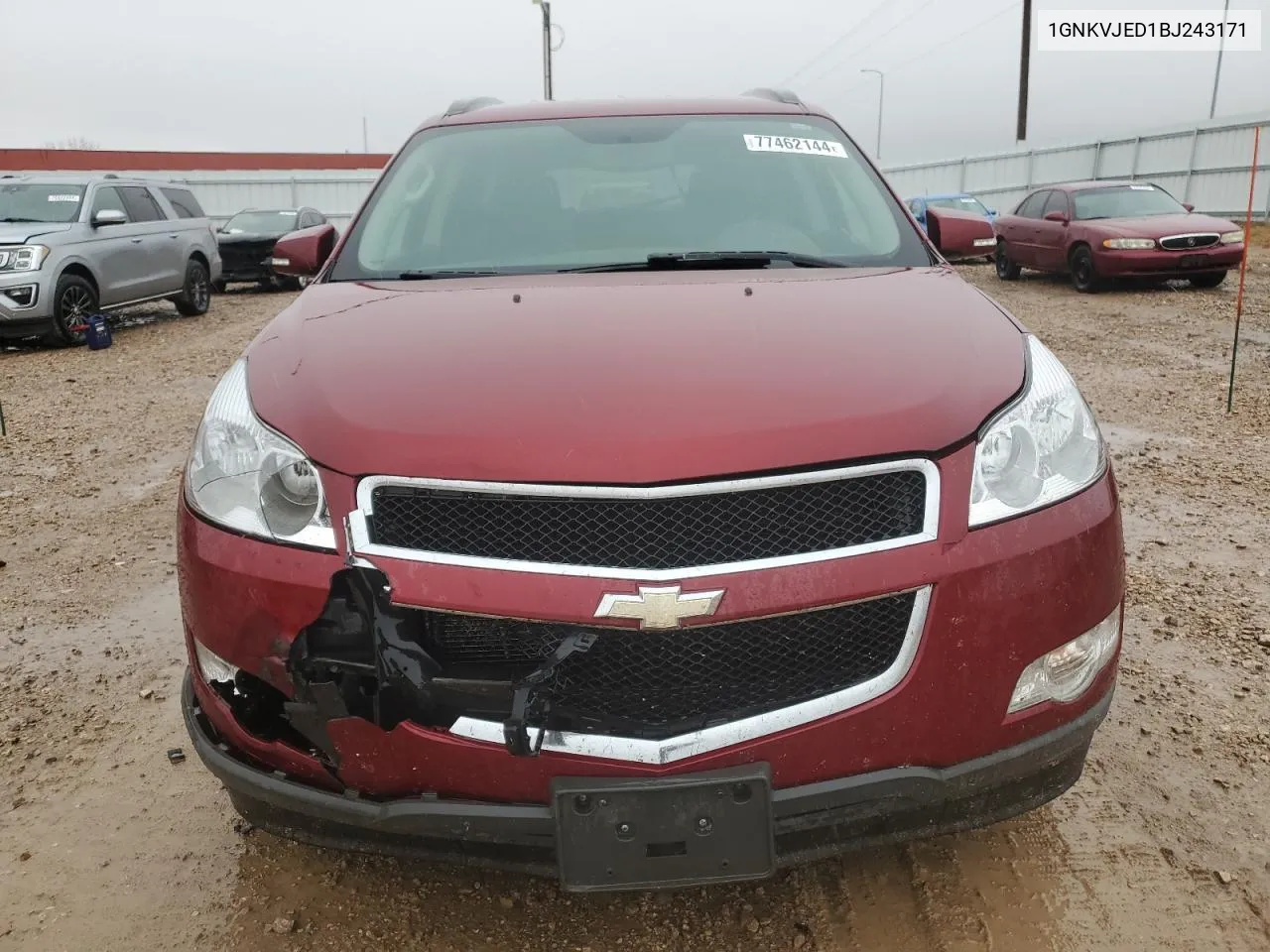 2011 Chevrolet Traverse Lt VIN: 1GNKVJED1BJ243171 Lot: 77462144