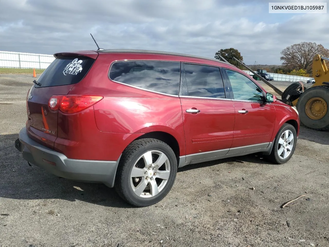 2011 Chevrolet Traverse Lt VIN: 1GNKVGED1BJ105987 Lot: 77768494