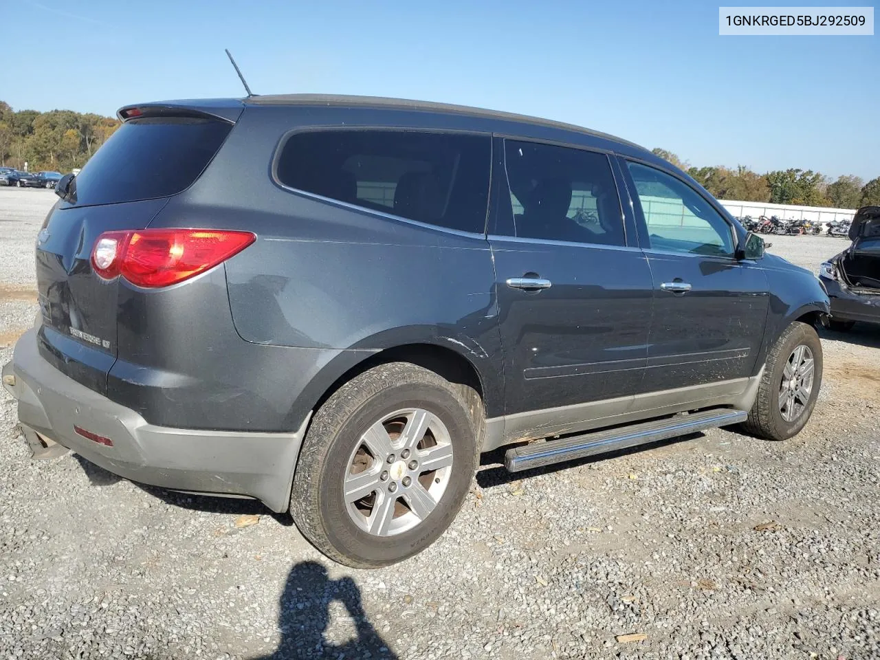 2011 Chevrolet Traverse Lt VIN: 1GNKRGED5BJ292509 Lot: 78408774