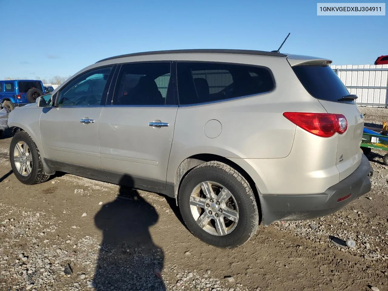 2011 Chevrolet Traverse Lt VIN: 1GNKVGEDXBJ304911 Lot: 78592204