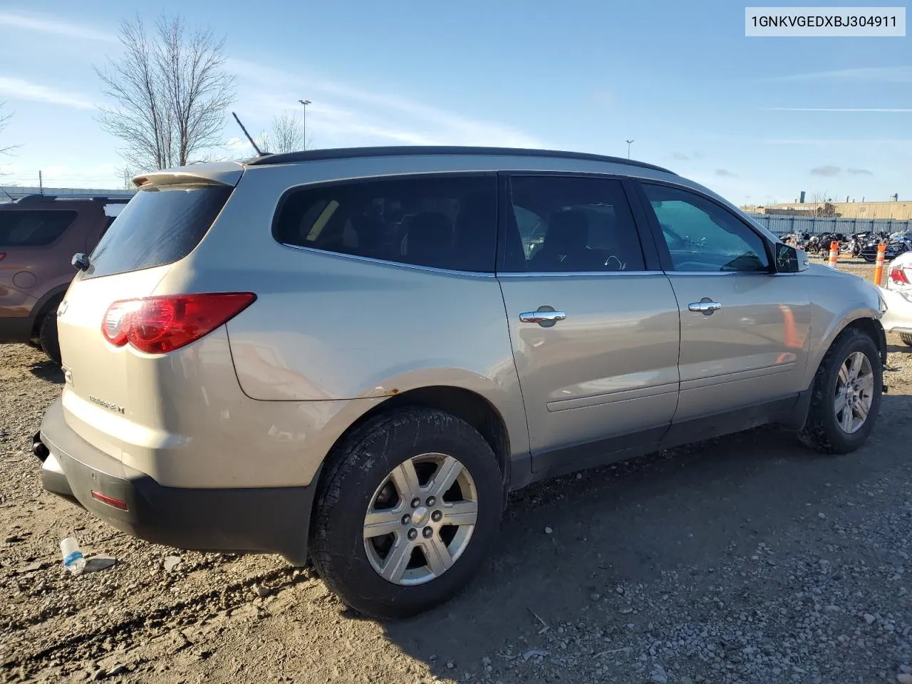 2011 Chevrolet Traverse Lt VIN: 1GNKVGEDXBJ304911 Lot: 78592204