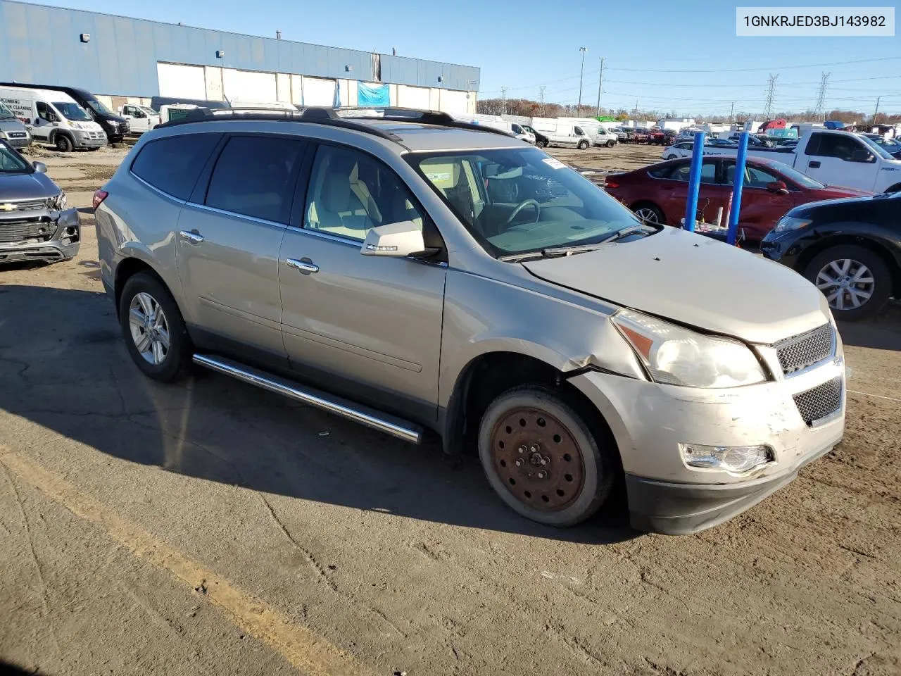 2011 Chevrolet Traverse Lt VIN: 1GNKRJED3BJ143982 Lot: 78690994