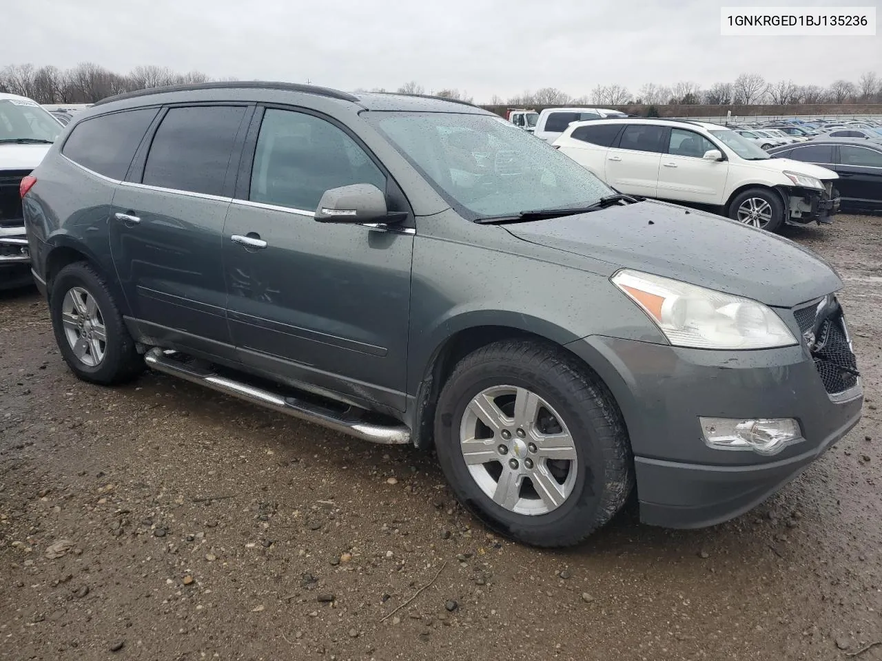 2011 Chevrolet Traverse Lt VIN: 1GNKRGED1BJ135236 Lot: 78990664