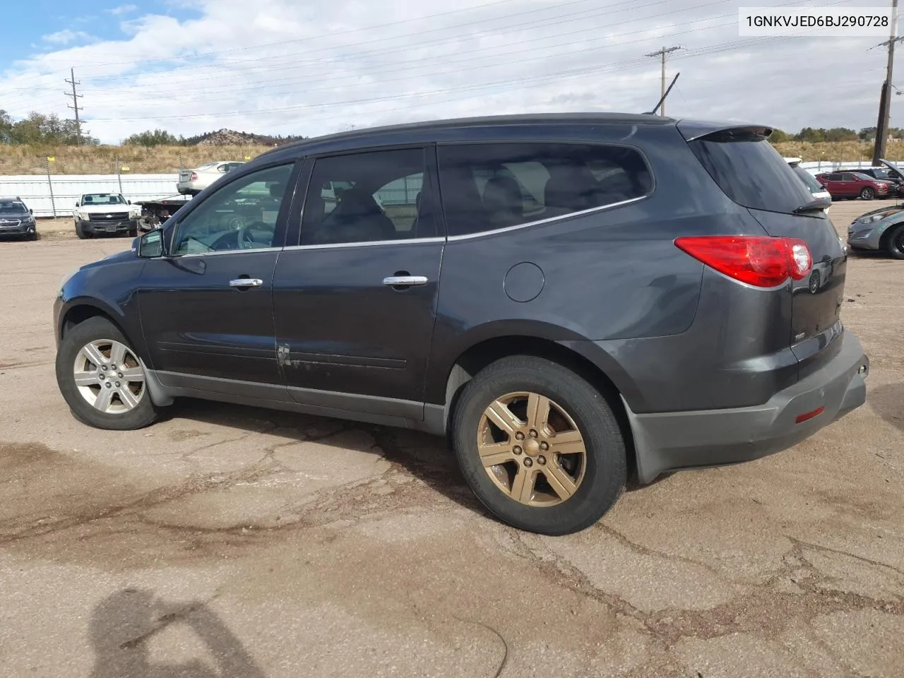 2011 Chevrolet Traverse Lt VIN: 1GNKVJED6BJ290728 Lot: 79245844