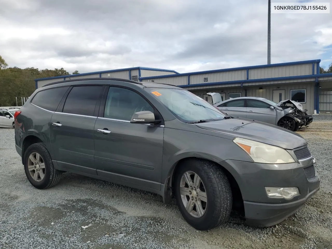 2011 Chevrolet Traverse Lt VIN: 1GNKRGED7BJ155426 Lot: 79358564