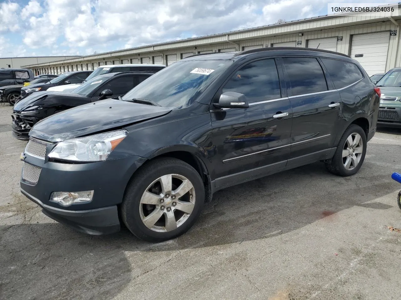 1GNKRLED6BJ324036 2011 Chevrolet Traverse Ltz