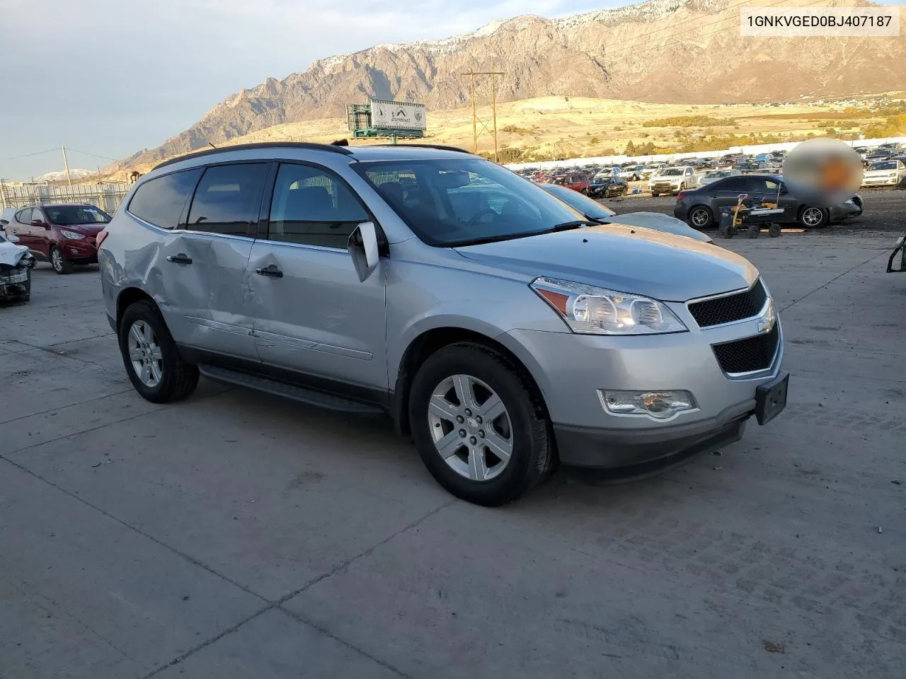 2011 Chevrolet Traverse Lt VIN: 1GNKVGED0BJ407187 Lot: 80475194