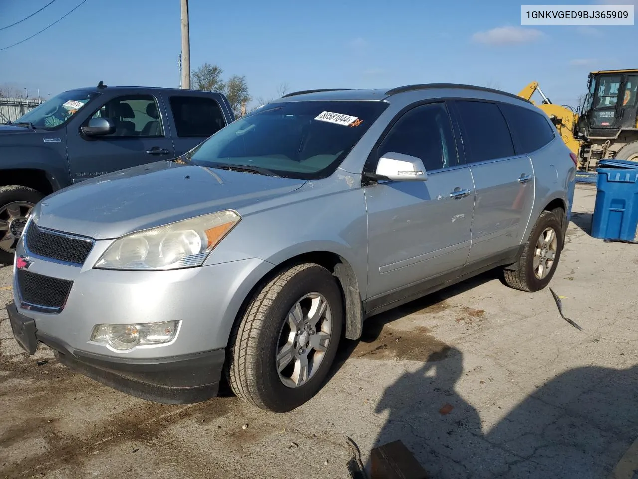 2011 Chevrolet Traverse Lt VIN: 1GNKVGED9BJ365909 Lot: 80581044