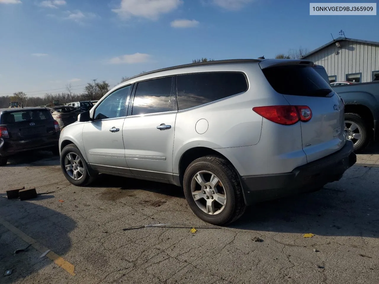 2011 Chevrolet Traverse Lt VIN: 1GNKVGED9BJ365909 Lot: 80581044