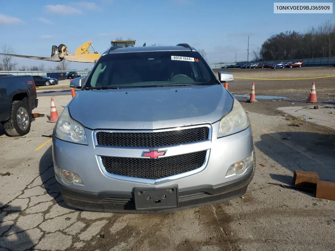 2011 Chevrolet Traverse Lt VIN: 1GNKVGED9BJ365909 Lot: 80581044