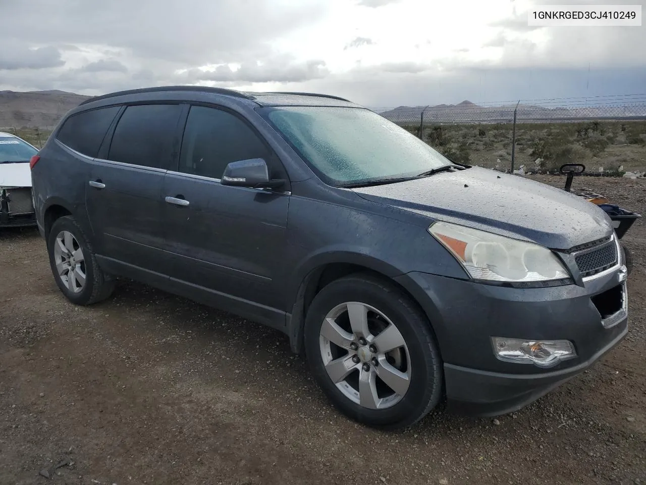 2012 Chevrolet Traverse Lt VIN: 1GNKRGED3CJ410249 Lot: 46878984