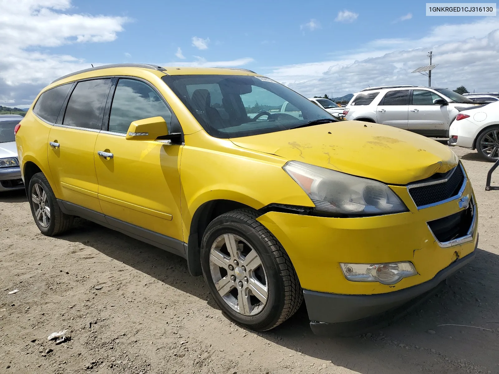 2012 Chevrolet Traverse Lt VIN: 1GNKRGED1CJ316130 Lot: 52528154