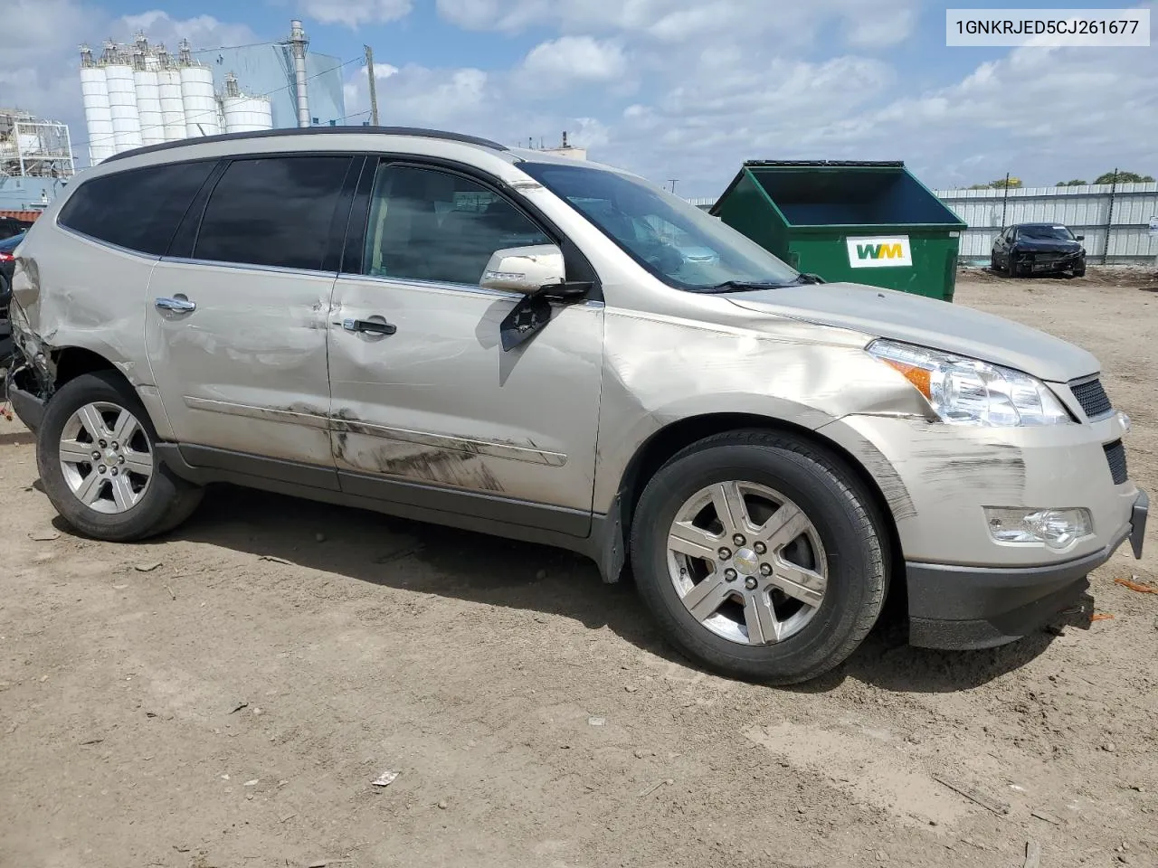 2012 Chevrolet Traverse Lt VIN: 1GNKRJED5CJ261677 Lot: 59318284