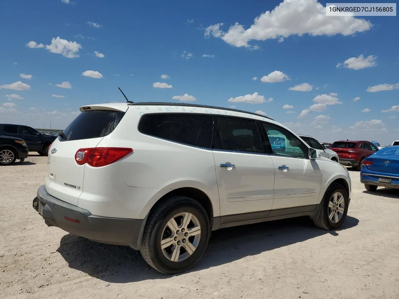 2012 Chevrolet Traverse Lt VIN: 1GNKRGED7CJ156805 Lot: 61002124