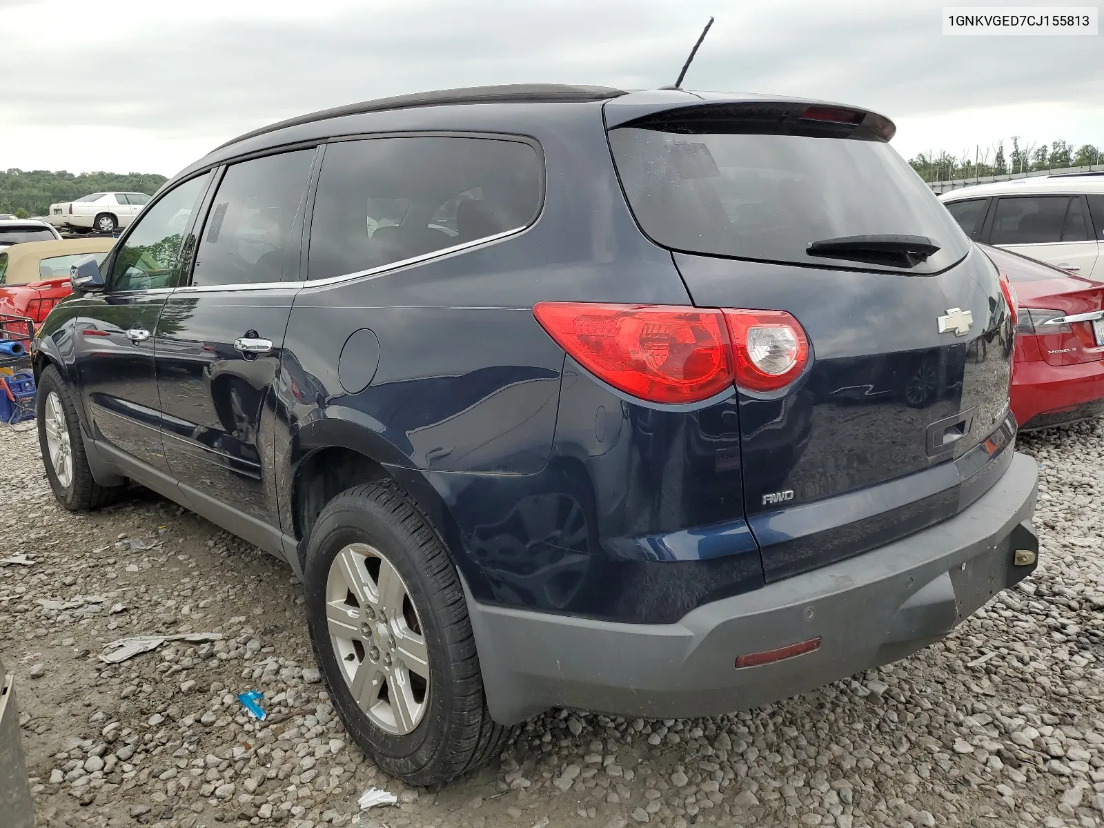 2012 Chevrolet Traverse Lt VIN: 1GNKVGED7CJ155813 Lot: 64635554