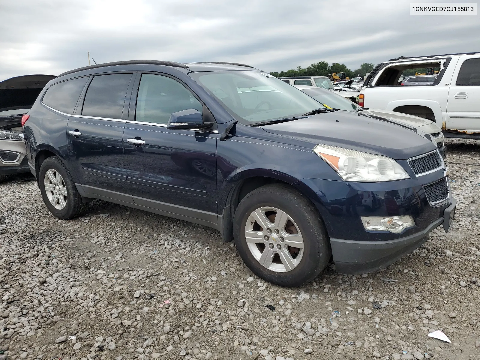 2012 Chevrolet Traverse Lt VIN: 1GNKVGED7CJ155813 Lot: 64635554