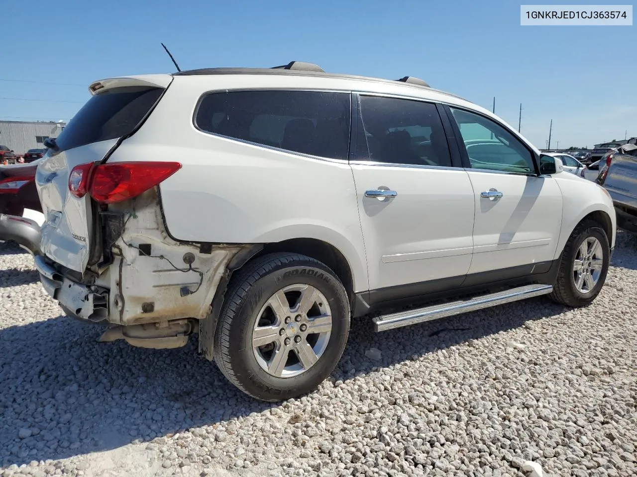 2012 Chevrolet Traverse Lt VIN: 1GNKRJED1CJ363574 Lot: 64955904