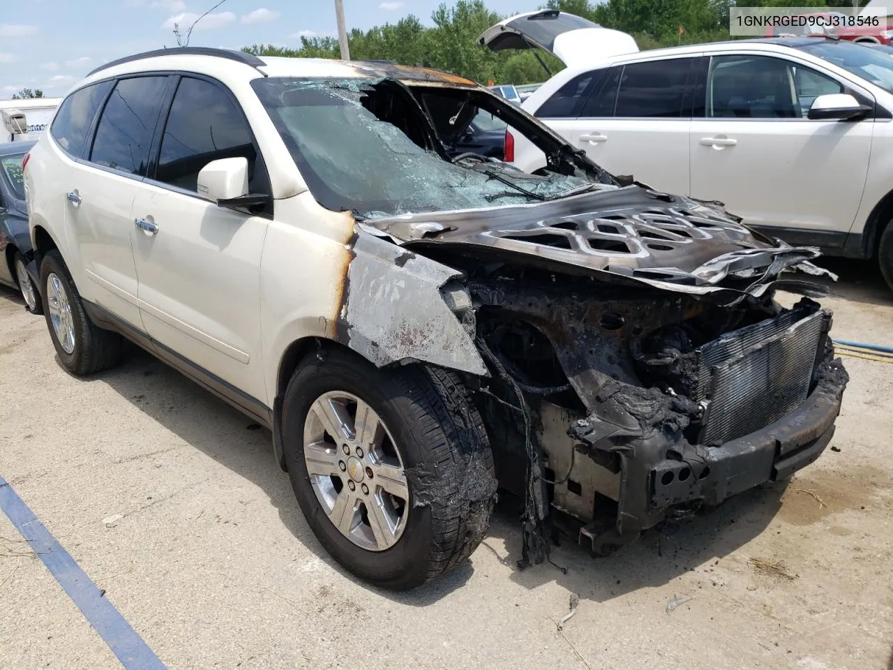 2012 Chevrolet Traverse Lt VIN: 1GNKRGED9CJ318546 Lot: 66034614