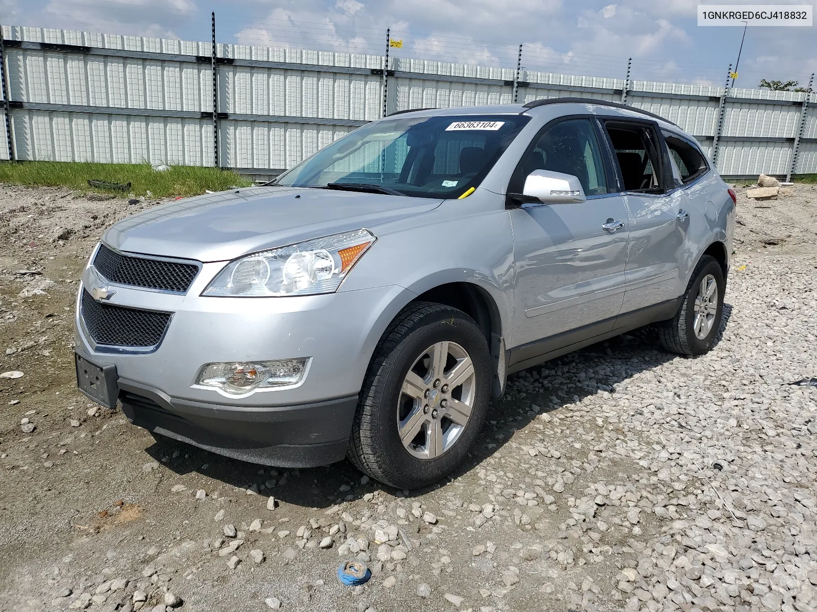 2012 Chevrolet Traverse Lt VIN: 1GNKRGED6CJ418832 Lot: 66363104