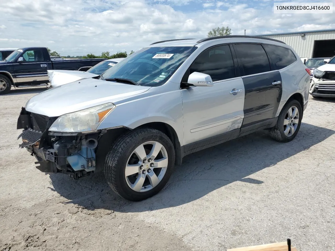 1GNKRGED8CJ416600 2012 Chevrolet Traverse Lt