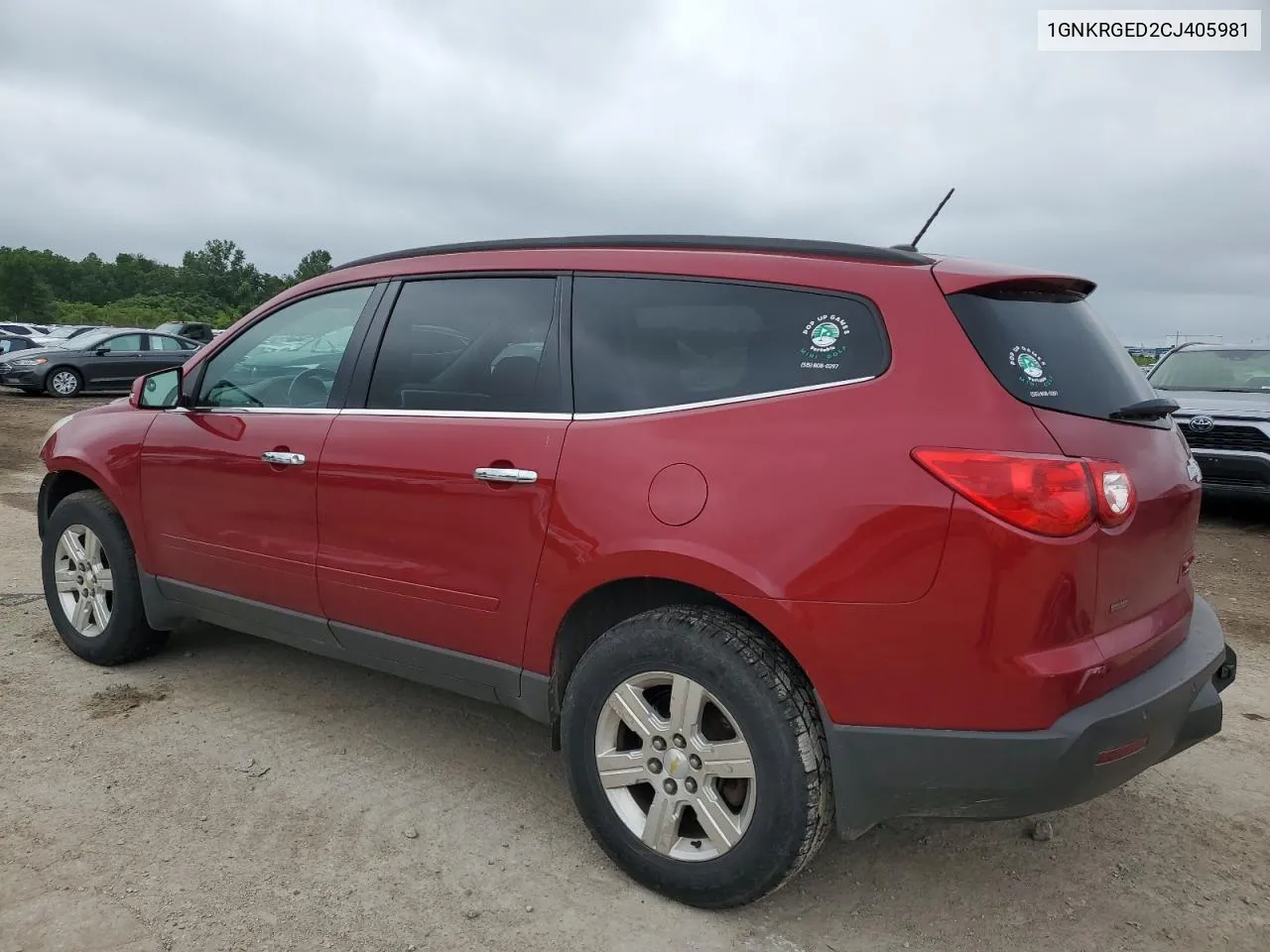 2012 Chevrolet Traverse Lt VIN: 1GNKRGED2CJ405981 Lot: 66862314