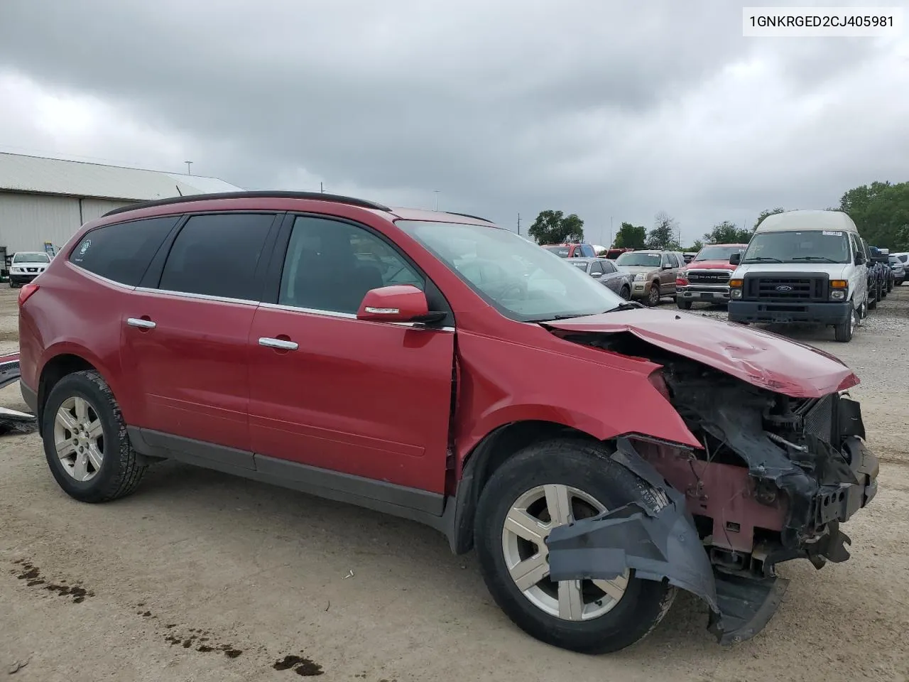 1GNKRGED2CJ405981 2012 Chevrolet Traverse Lt