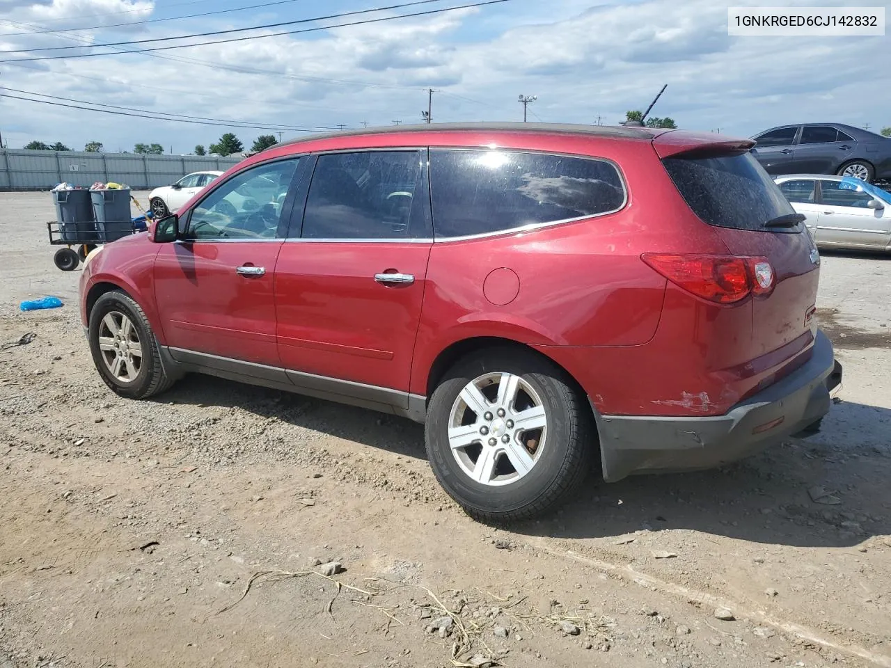 2012 Chevrolet Traverse Lt VIN: 1GNKRGED6CJ142832 Lot: 67241174