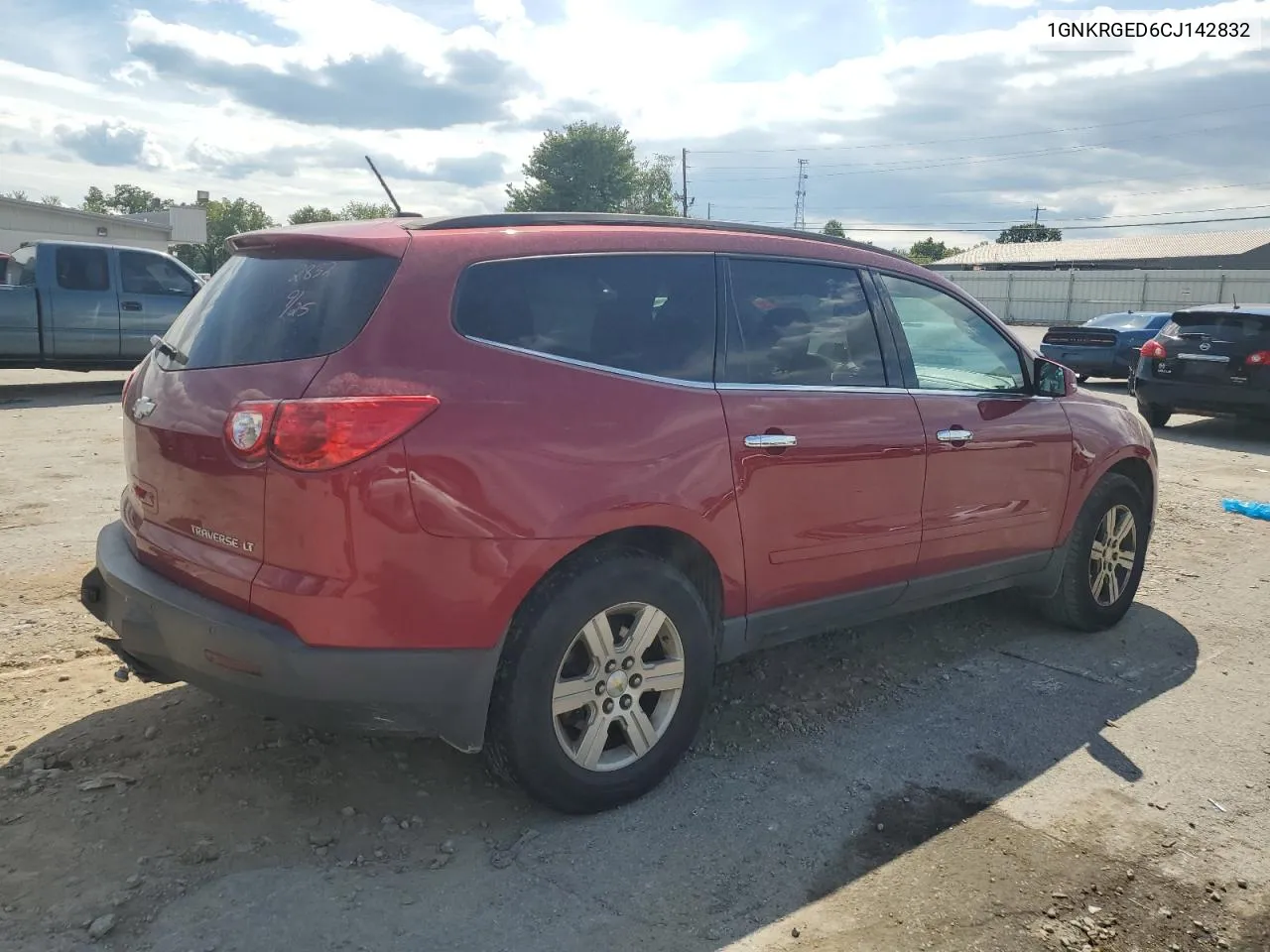 2012 Chevrolet Traverse Lt VIN: 1GNKRGED6CJ142832 Lot: 67241174