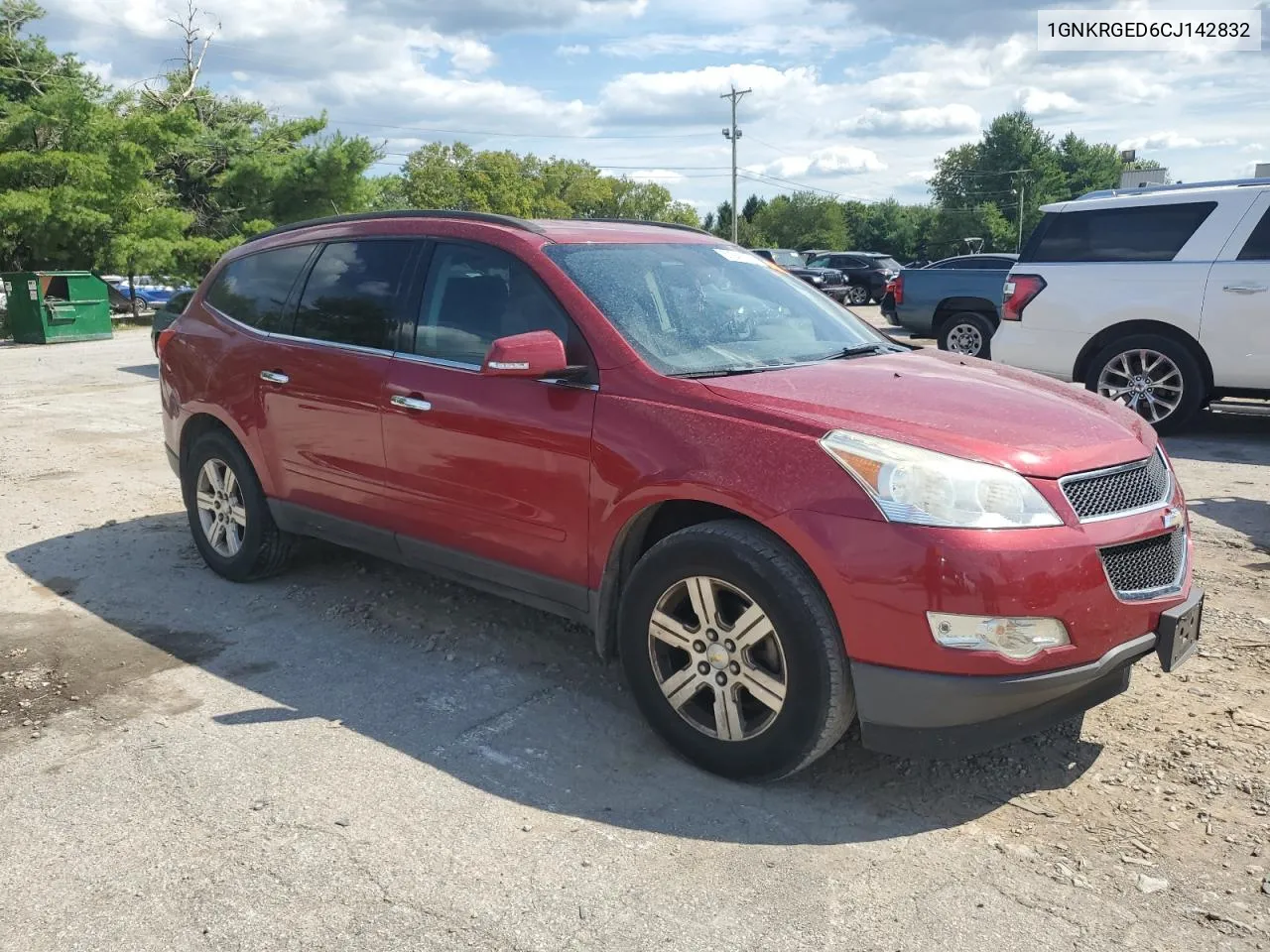 2012 Chevrolet Traverse Lt VIN: 1GNKRGED6CJ142832 Lot: 67241174