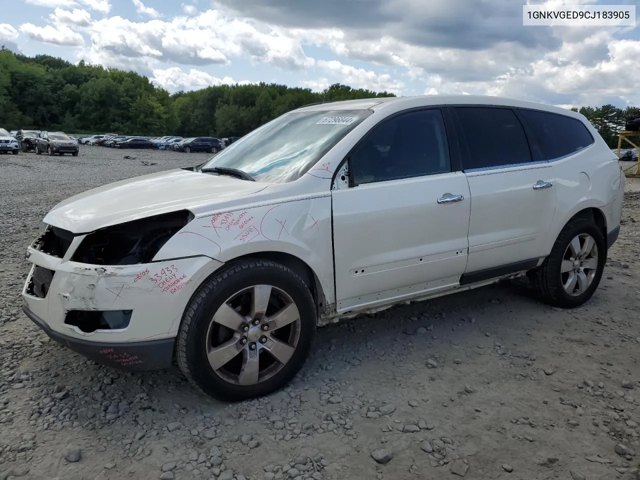 2012 Chevrolet Traverse Lt VIN: 1GNKVGED9CJ183905 Lot: 67296844