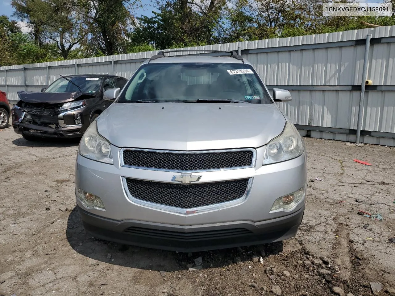 2012 Chevrolet Traverse Lt VIN: 1GNKVGEDXCJ158091 Lot: 67343284