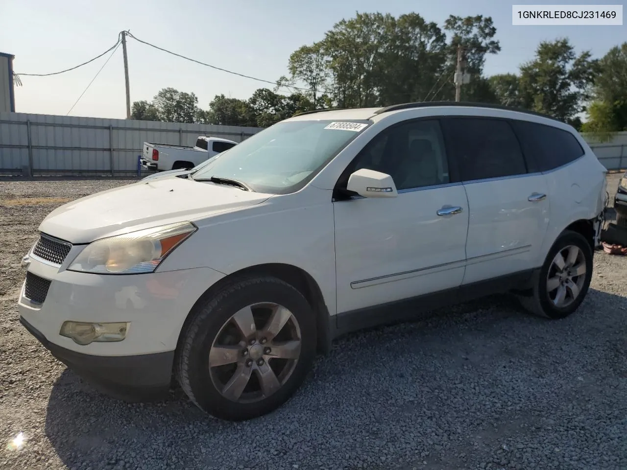 2012 Chevrolet Traverse Ltz VIN: 1GNKRLED8CJ231469 Lot: 67888504