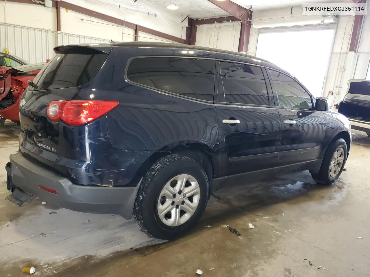 2012 Chevrolet Traverse Ls VIN: 1GNKRFEDXCJ351114 Lot: 68117644