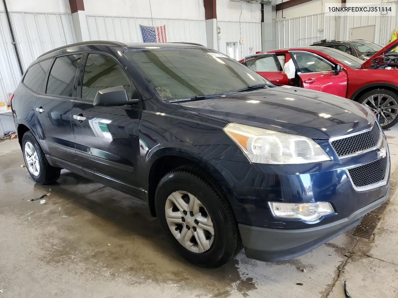 2012 Chevrolet Traverse Ls VIN: 1GNKRFEDXCJ351114 Lot: 68117644