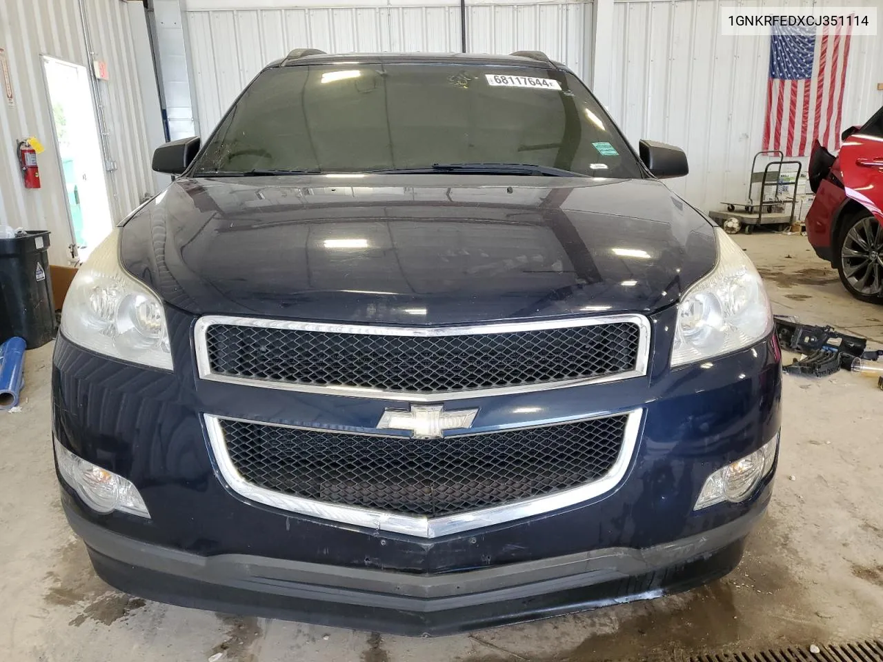 2012 Chevrolet Traverse Ls VIN: 1GNKRFEDXCJ351114 Lot: 68117644