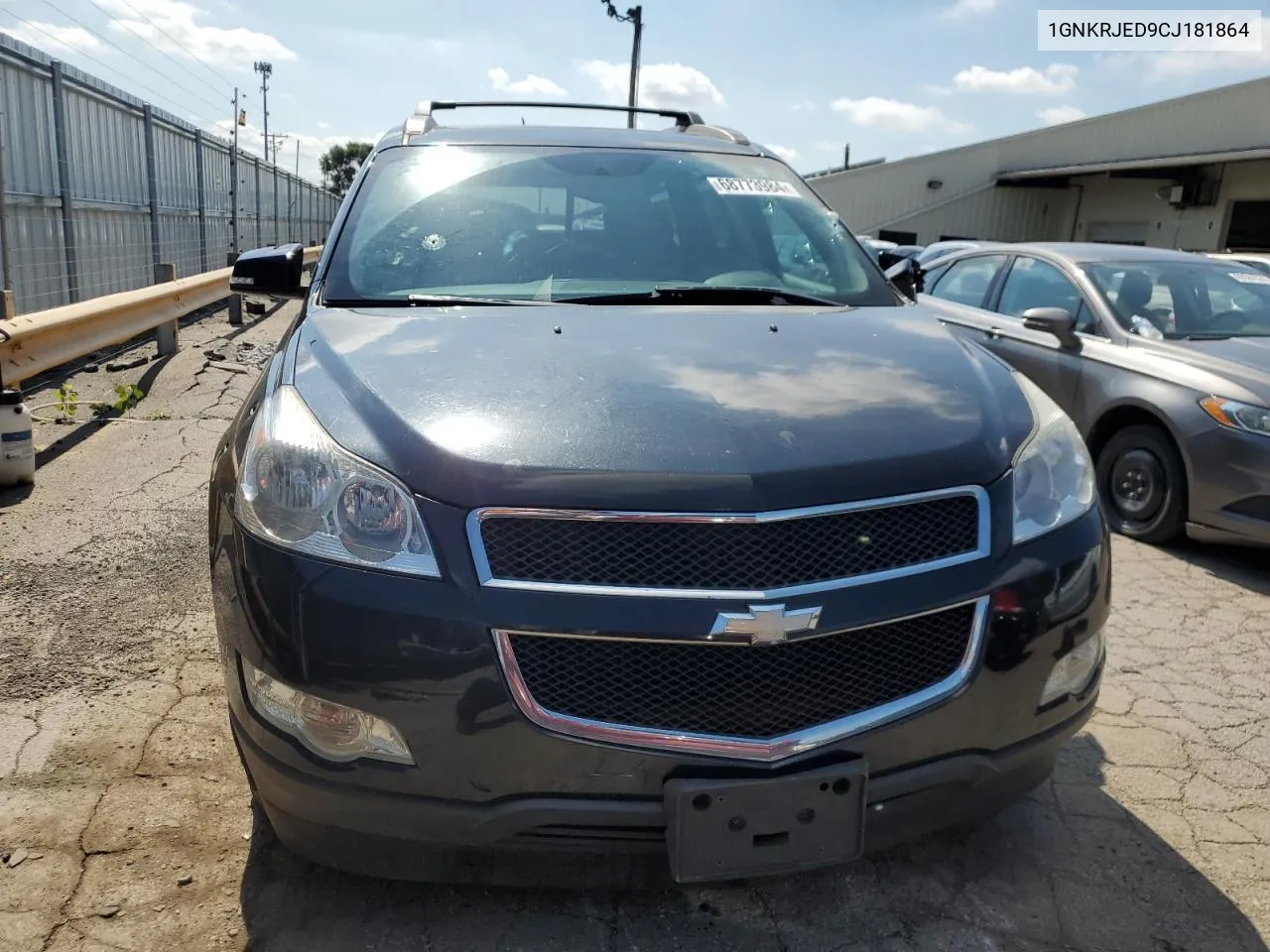 2012 Chevrolet Traverse Lt VIN: 1GNKRJED9CJ181864 Lot: 68773984