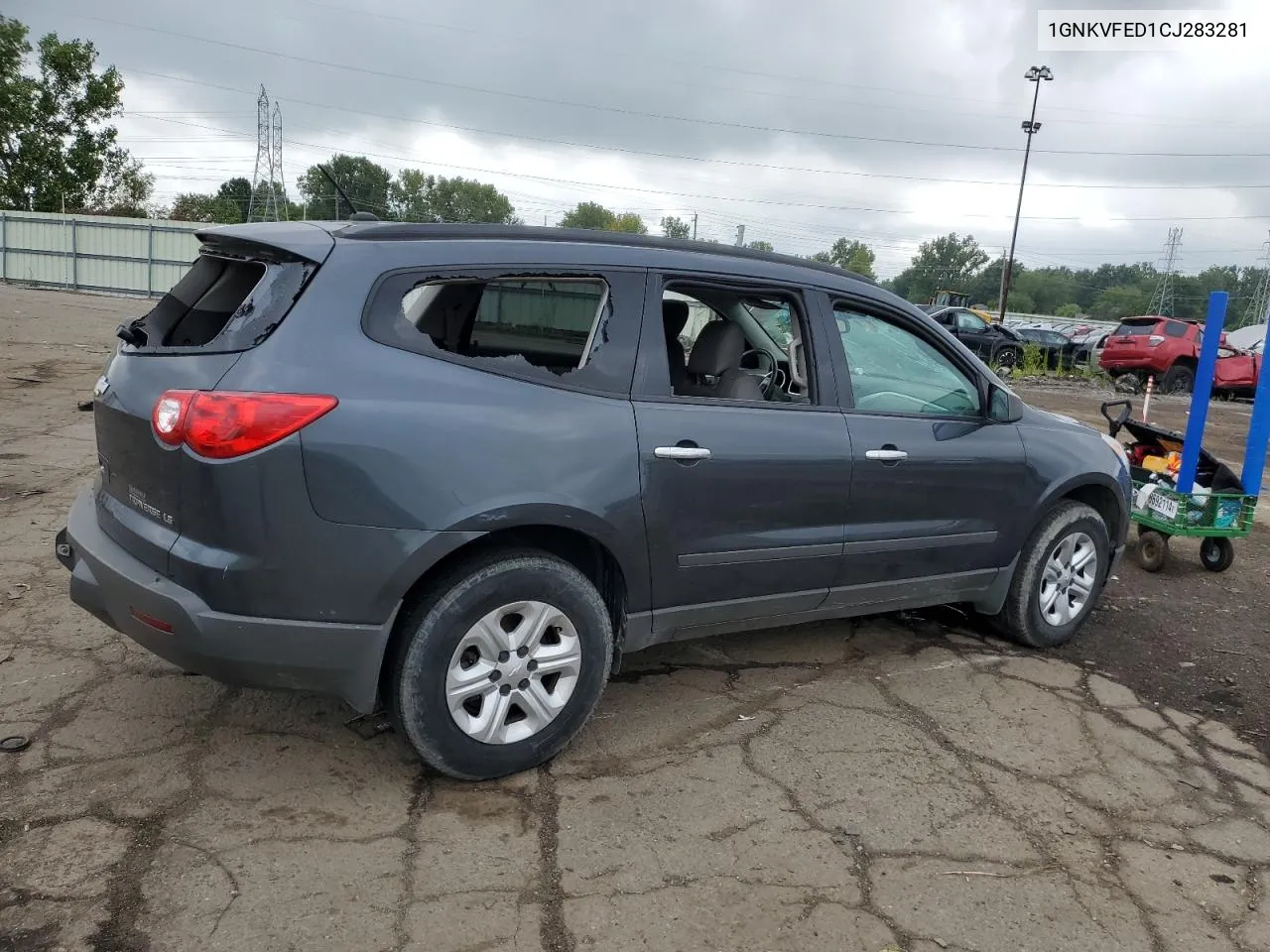 2012 Chevrolet Traverse Ls VIN: 1GNKVFED1CJ283281 Lot: 69206264