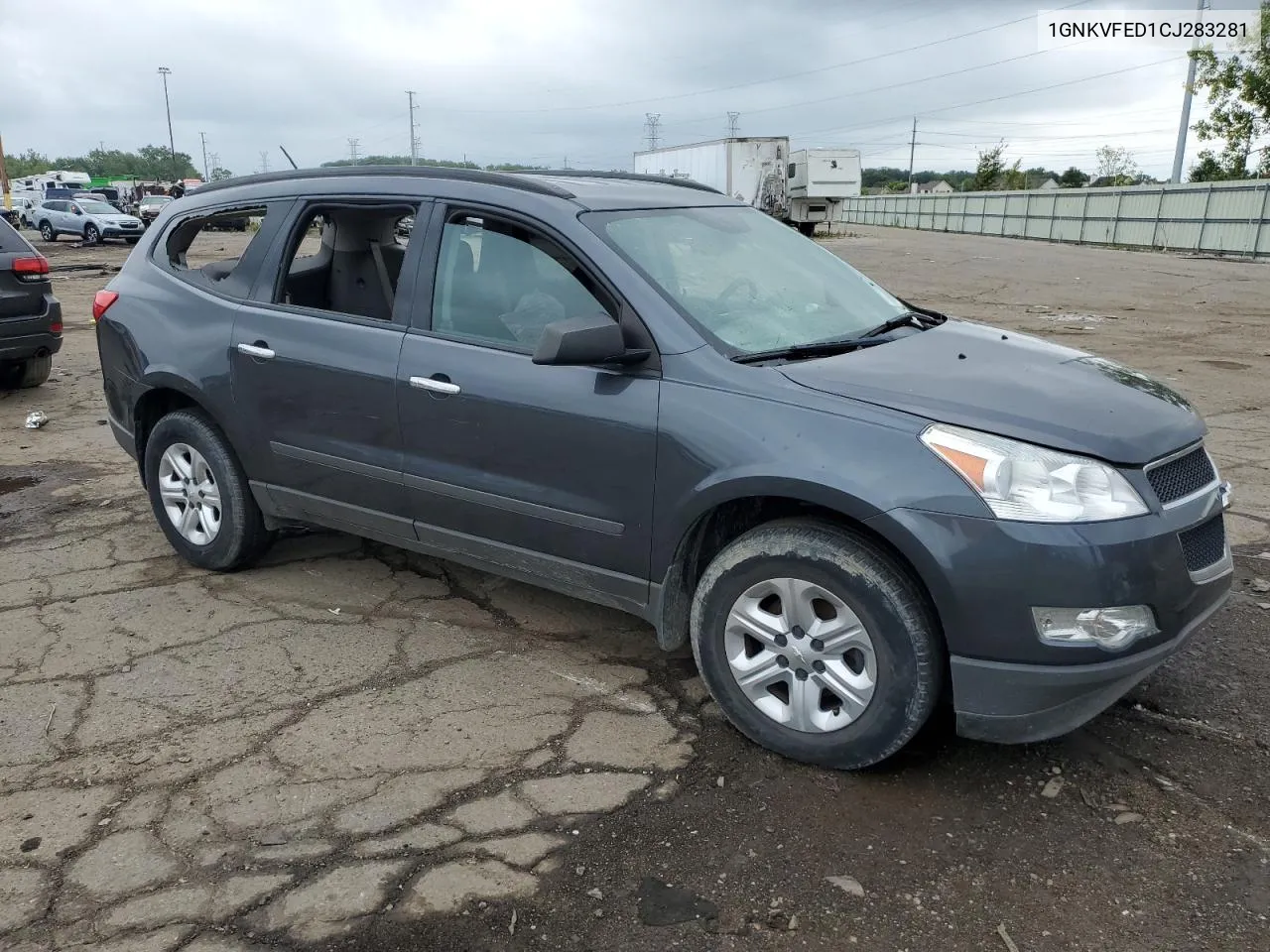 2012 Chevrolet Traverse Ls VIN: 1GNKVFED1CJ283281 Lot: 69206264