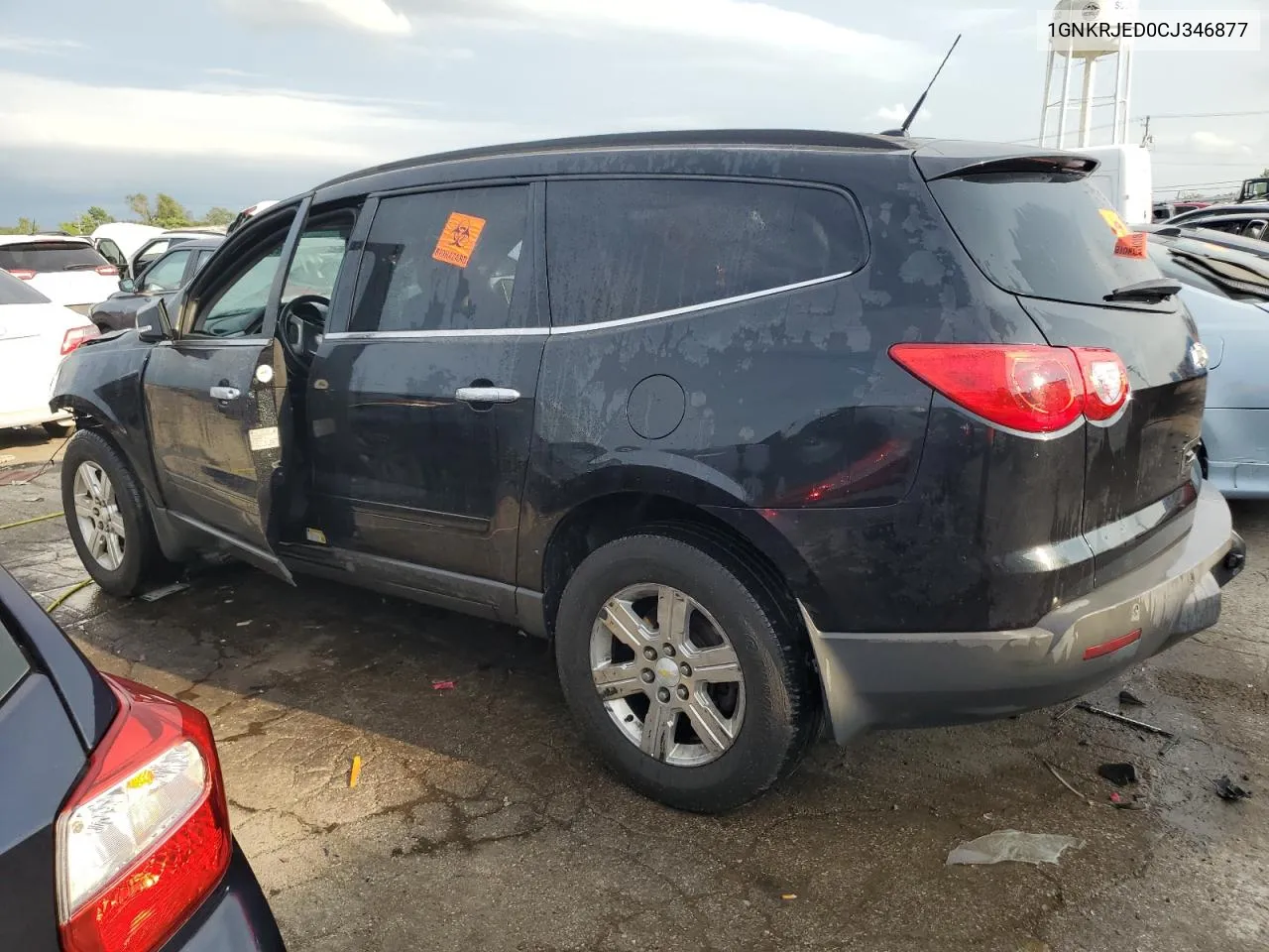 1GNKRJED0CJ346877 2012 Chevrolet Traverse Lt