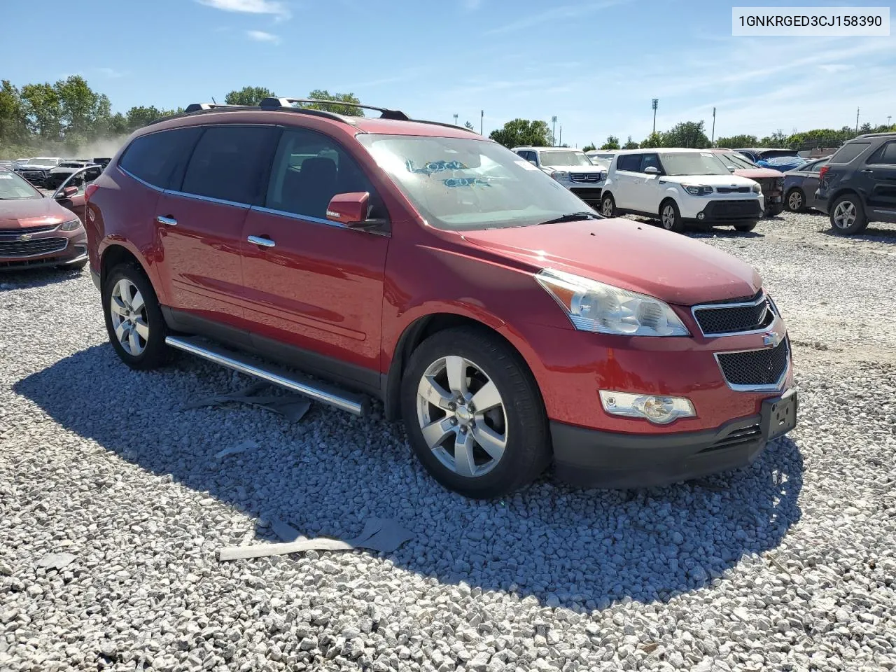 2012 Chevrolet Traverse Lt VIN: 1GNKRGED3CJ158390 Lot: 69803944