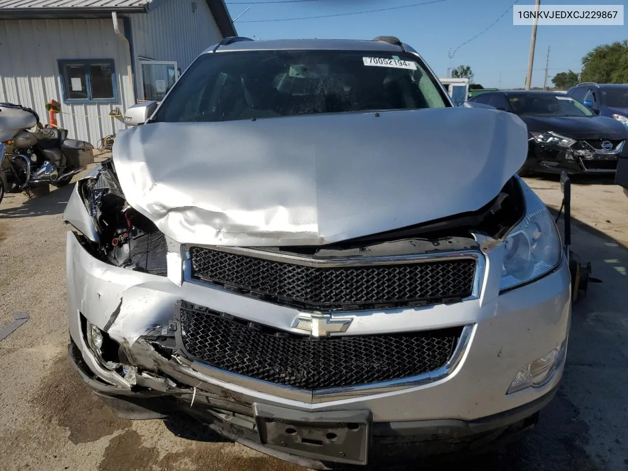 2012 Chevrolet Traverse Lt VIN: 1GNKVJEDXCJ229867 Lot: 70052194