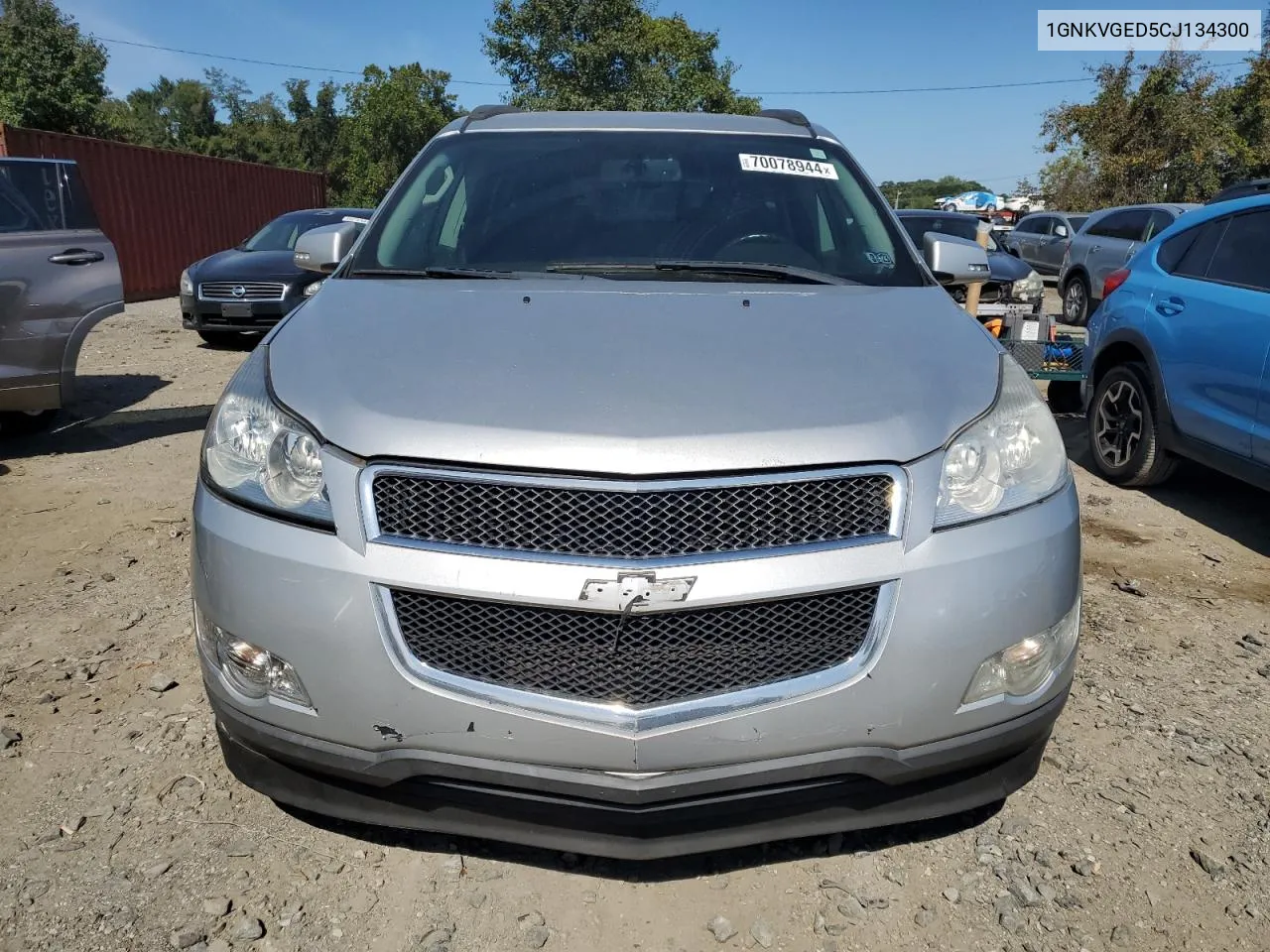 2012 Chevrolet Traverse Lt VIN: 1GNKVGED5CJ134300 Lot: 70078944