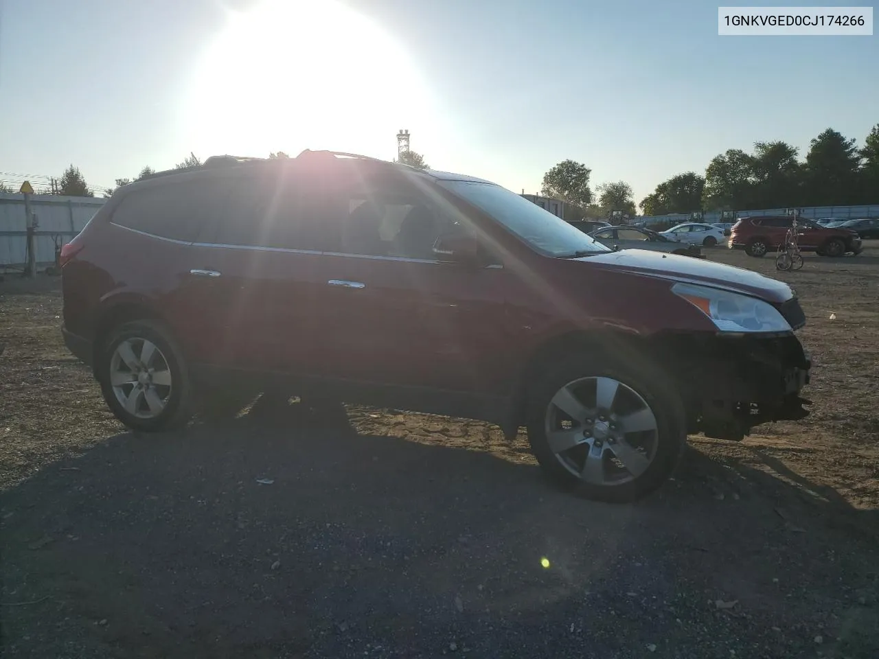 2012 Chevrolet Traverse Lt VIN: 1GNKVGED0CJ174266 Lot: 70335384