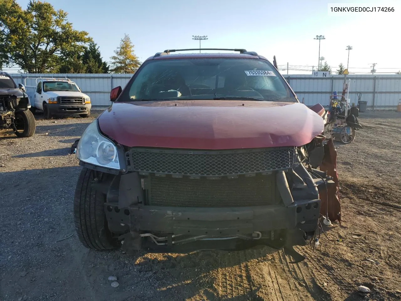 2012 Chevrolet Traverse Lt VIN: 1GNKVGED0CJ174266 Lot: 70335384