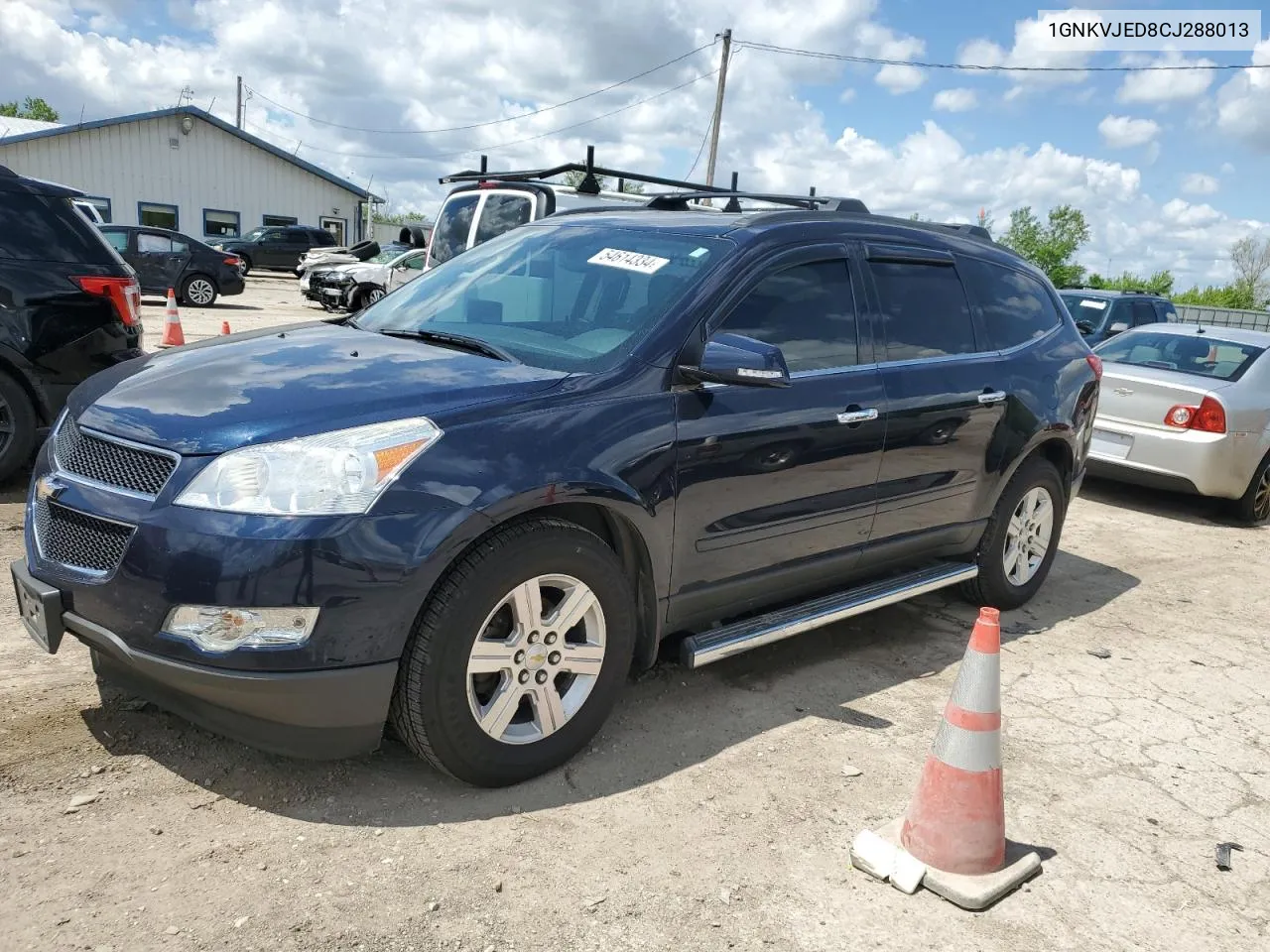 1GNKVJED8CJ288013 2012 Chevrolet Traverse Lt