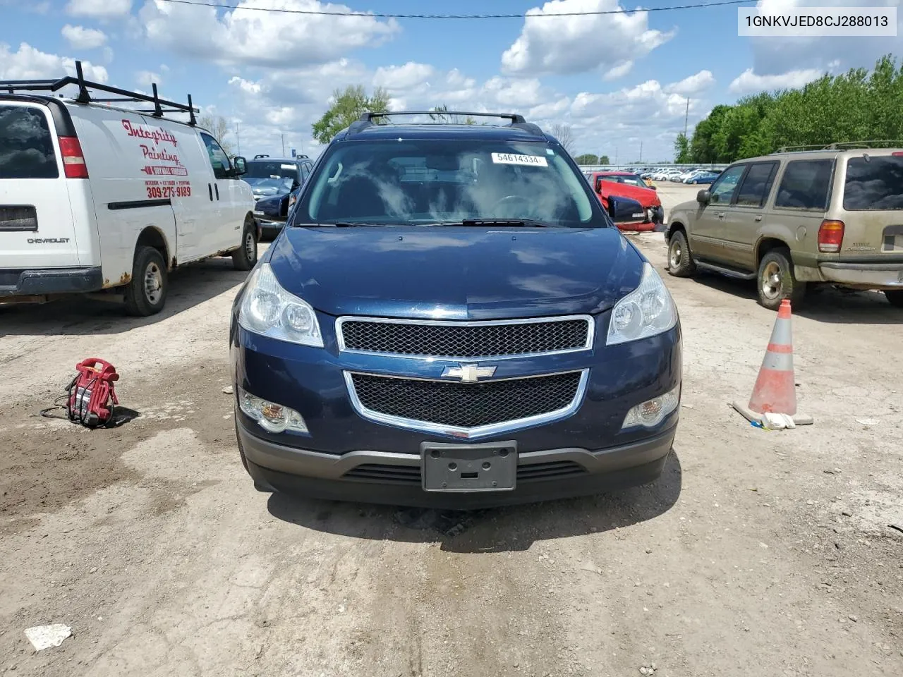 1GNKVJED8CJ288013 2012 Chevrolet Traverse Lt